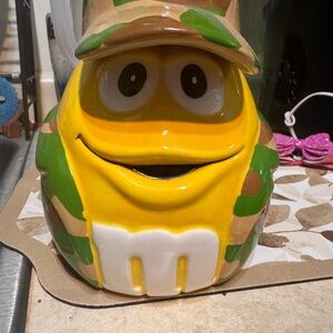 Yellow M&M cookie jar
Military , camo, hunter